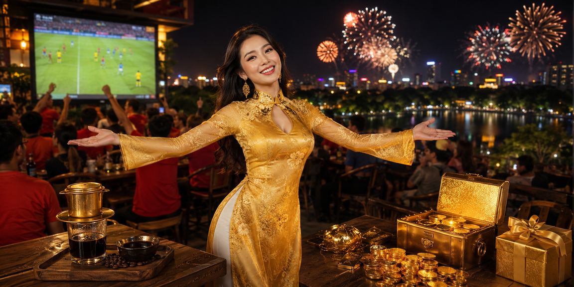 Người chơi xsqna tại Hà Nội với trang phục áo dài truyền thống